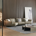 Luxury Modern Design Metal Base Curved Sofa